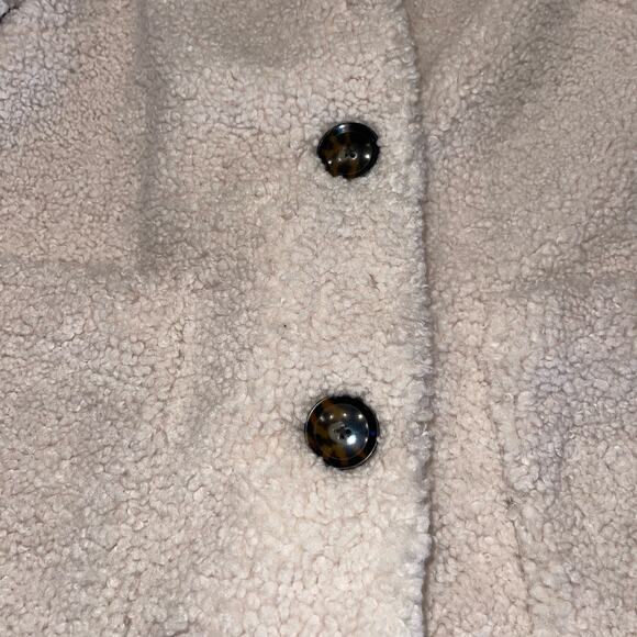 Banana Republic Cream Sherpa Coat - Picture 10 of 12
